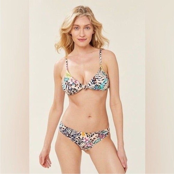 Set of Andie Multicolor Tropical Bikini